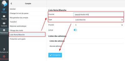 Liste noire et liste blanche